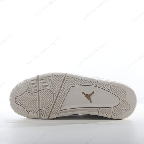 Nike Air Jordan 4 Retro Herren/Damen Kengät ‘Kulta Valkoinen’ AQ9129-170