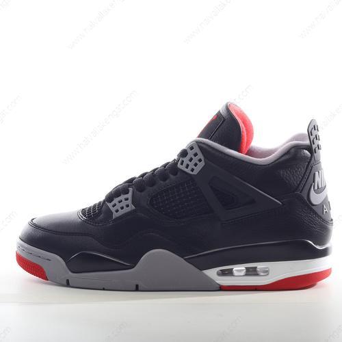 Nike Air Jordan 4 Retro Herren/Damen Kengät ‘Musta Harmaa’ 136013-001