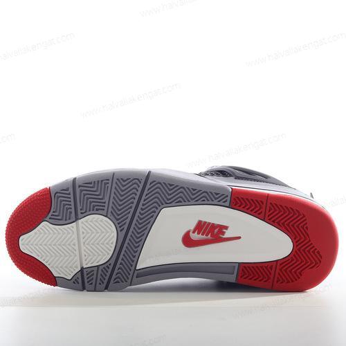 Nike Air Jordan 4 Retro Herren/Damen Kengät ‘Musta Harmaa’ 136013-001