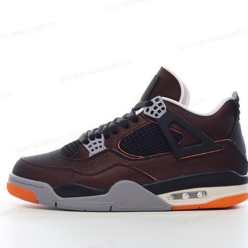 Nike Air Jordan 4 Retro Herren/Damen Kengät ‘Musta Oranssi’ CW7183-100