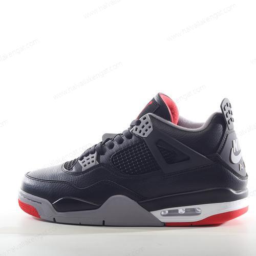 Nike Air Jordan 4 Retro Herren/Damen Kengät ‘Musta Punainen’ BQ7669-006