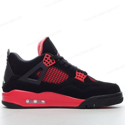 Nike Air Jordan 4 Retro Herren/Damen Kengät ‘Musta Punainen’ CT8527-016