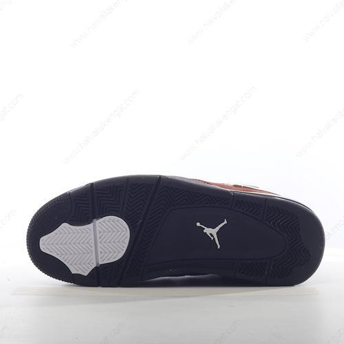 Nike Air Jordan 4 Retro Herren/Damen Kengät ‘Ruskea Hopea’