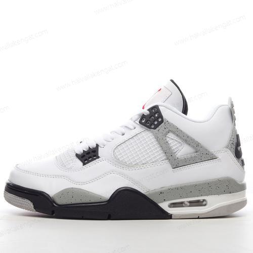 Nike Air Jordan 4 Retro Herren/Damen Kengät ‘Valkoinen Harmaa’ 836016-192