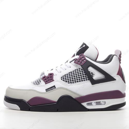Nike Air Jordan 4 Retro Herren/Damen Kengät ‘Valkoinen Musta Harmaa Violetti’ CZ5624-100