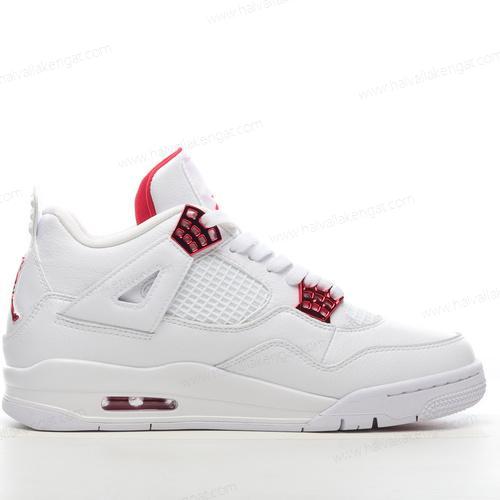 Nike Air Jordan 4 Retro Herren/Damen Kengät ‘Valkoinen Punainen’ CT8527-112