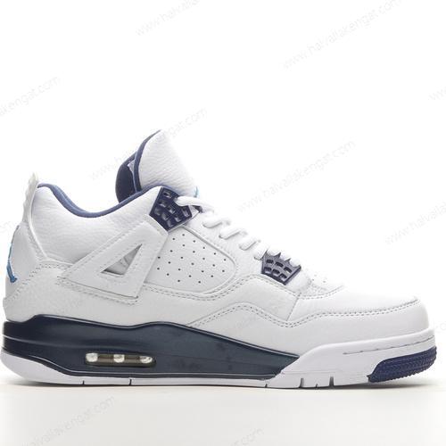 Nike Air Jordan 4 Retro Herren/Damen Kengät ‘Valkoinen Sininen’ 314254-107