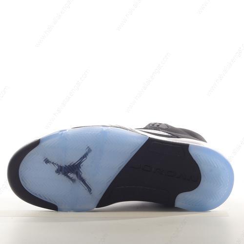 Nike Air Jordan 5 Retro Herren/Damen Kengät ‘Musta Harmaa Sininen’ 136027-035