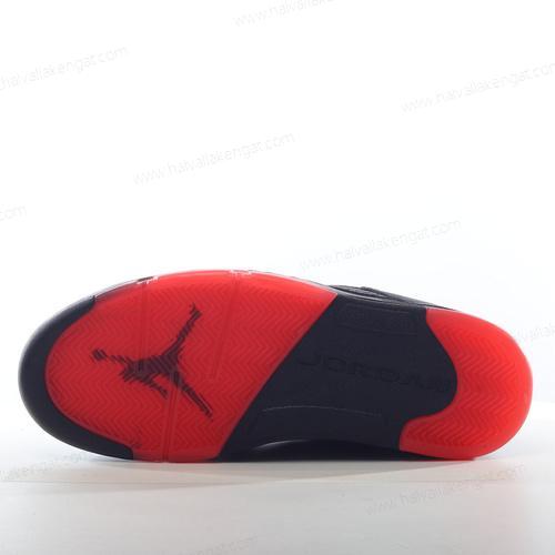 Nike Air Jordan 5 Retro Herren/Damen Kengät ‘Musta Punainen’ 819171-001
