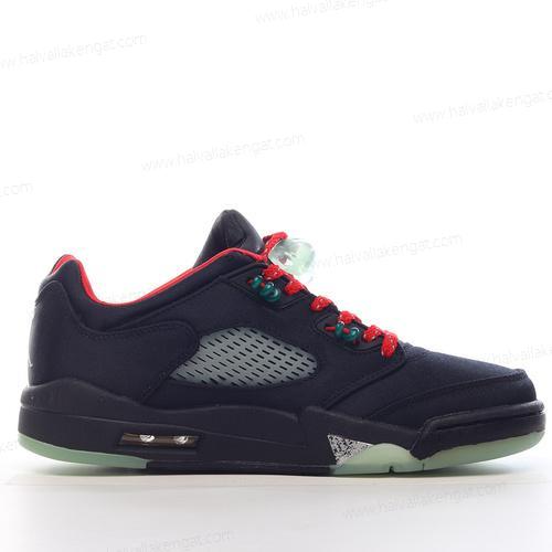 Nike Air Jordan 5 Retro Herren/Damen Kengät ‘Musta Punainen Hopea’ DM4640-036