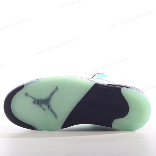 Nike Air Jordan 5 Retro Herren/Damen Kengät ‘Valkoinen Musta Valkoinen Vihreä’ CN2932-100
