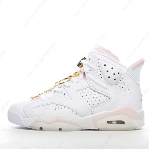 Nike Air Jordan 6 Retro Herren/Damen Kengät ‘Kulta Vaaleanpunainen Valkoinen’ DH9696-100