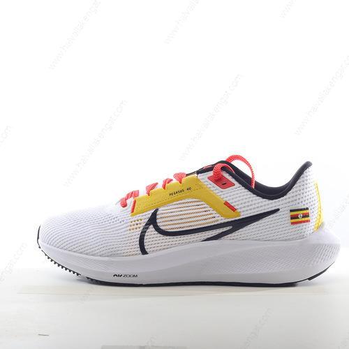 Nike Air Zoom Pegasus 40 Herren/Damen Kengät ‘Valkoinen Keltainen Musta Vaaleanpunainen’ DV3853-105
