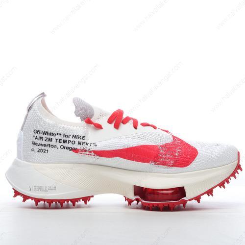 Nike Air Zoom Tempo Next Flyknit Herren/Damen Kengät ‘Valkoinen Musta Punainen’ CV0697-100