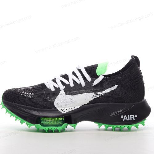 Nike Air Zoom Tempo Next x Off-White Herren/Damen Kengät ‘Musta Vihreä Valkoinen’ CV0697-001