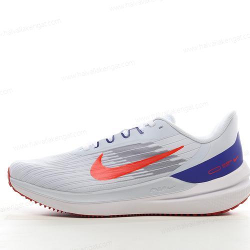 Nike Air Zoom Winflo 9 Herren/Damen Kengät ‘Valkoinen Sininen Oranssi’ DD6203-006