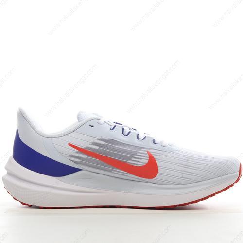 Nike Air Zoom Winflo 9 Herren/Damen Kengät ‘Valkoinen Sininen Oranssi’ DD6203-006