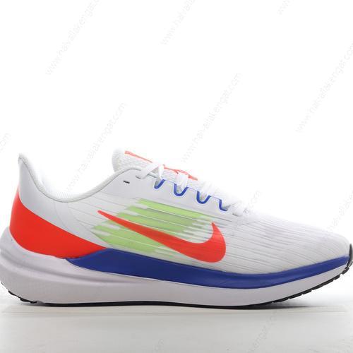 Nike Air Zoom Winflo 9 Herren/Damen Kengät ‘Valkoinen Sininen Oranssi Vihreä’ DX3355-100