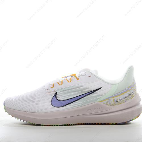 Nike Air Zoom Winflo 9 Herren/Damen Kengät ‘Valkoinen Vihreä Sininen’ DR8802-100