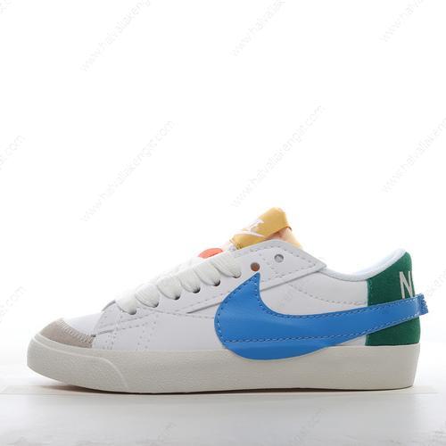 Nike Blazer Low 77 Jumbo Herren/Damen Kengät ‘Valkoinen Sininen Punainen Vihreä’ DQ1470-100