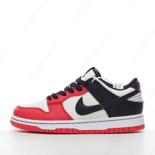 Nike Dunk Low EMB Herren/Damen Kengät ‘Musta Punainen Valkoinen’ DO6288-100