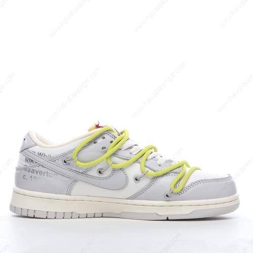 Nike Dunk Low x Off-White Herren/Damen Kengät ‘Harmaa Valkoinen’ DM1602-106