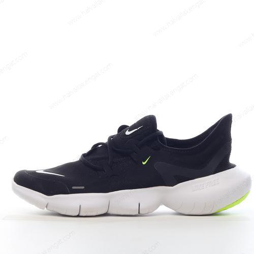 Nike Free RN 5 Herren/Damen Kengät ‘Musta Valkoinen’ AQ1316-003
