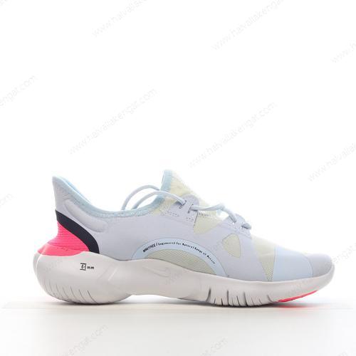 Nike Free RN 5 Herren/Damen Kengät ‘Valkoinen Musta Sininen’ AQ1316-101