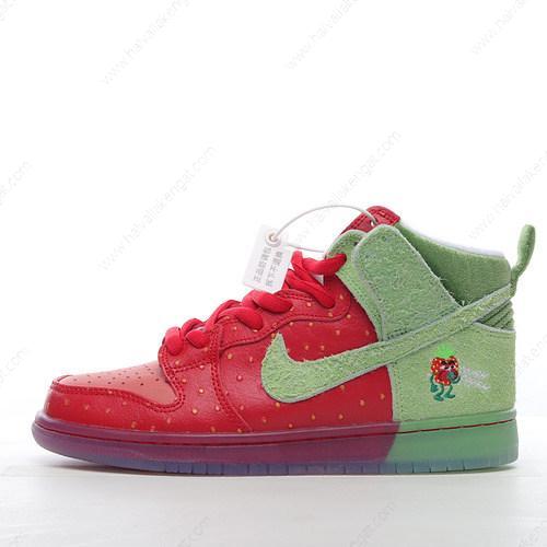 Nike SB Dunk High Herren/Damen Kengät ‘Vihreä Punainen’ CW7093-600