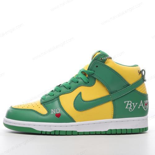 Nike SB Dunk High Herren/Damen Kengät ‘Vihreä Valkoinen Keltainen’ DN3741-700