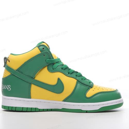 Nike SB Dunk High Herren/Damen Kengät ‘Vihreä Valkoinen Keltainen’ DN3741-700