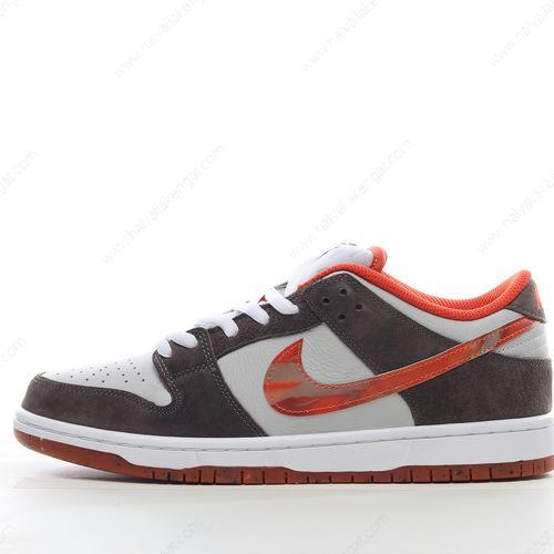 Nike SB Dunk Low Herren/Damen Kengät ‘Harmaa Musta Punainen’ DH7782-001