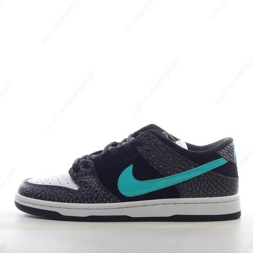Nike SB Dunk Low Herren/Damen Kengät ‘Musta Valkoinen Sininen’ BQ6817-009