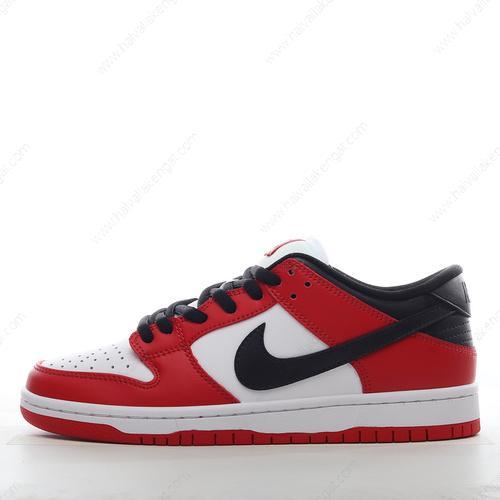 Nike SB Dunk Low Herren/Damen Kengät ‘Punainen Valkoinen Musta’ BQ6817-600
