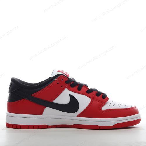 Nike SB Dunk Low Herren/Damen Kengät ‘Punainen Valkoinen Musta’ BQ6817-600