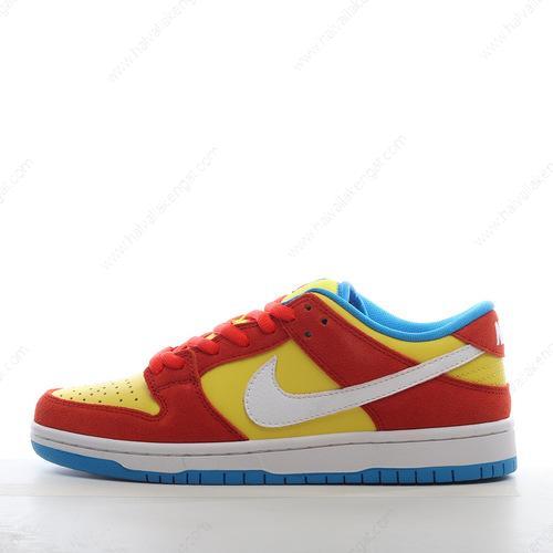 Nike SB Dunk Low Pro Herren/Damen Kengät ‘Punainen Valkoinen Keltainen Sininen’ BQ6817-602