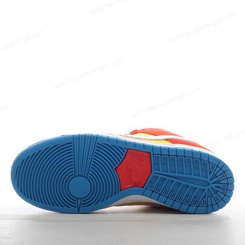 Nike SB Dunk Low Pro Herren/Damen Kengät ‘Punainen Valkoinen Keltainen Sininen’ BQ6817-602